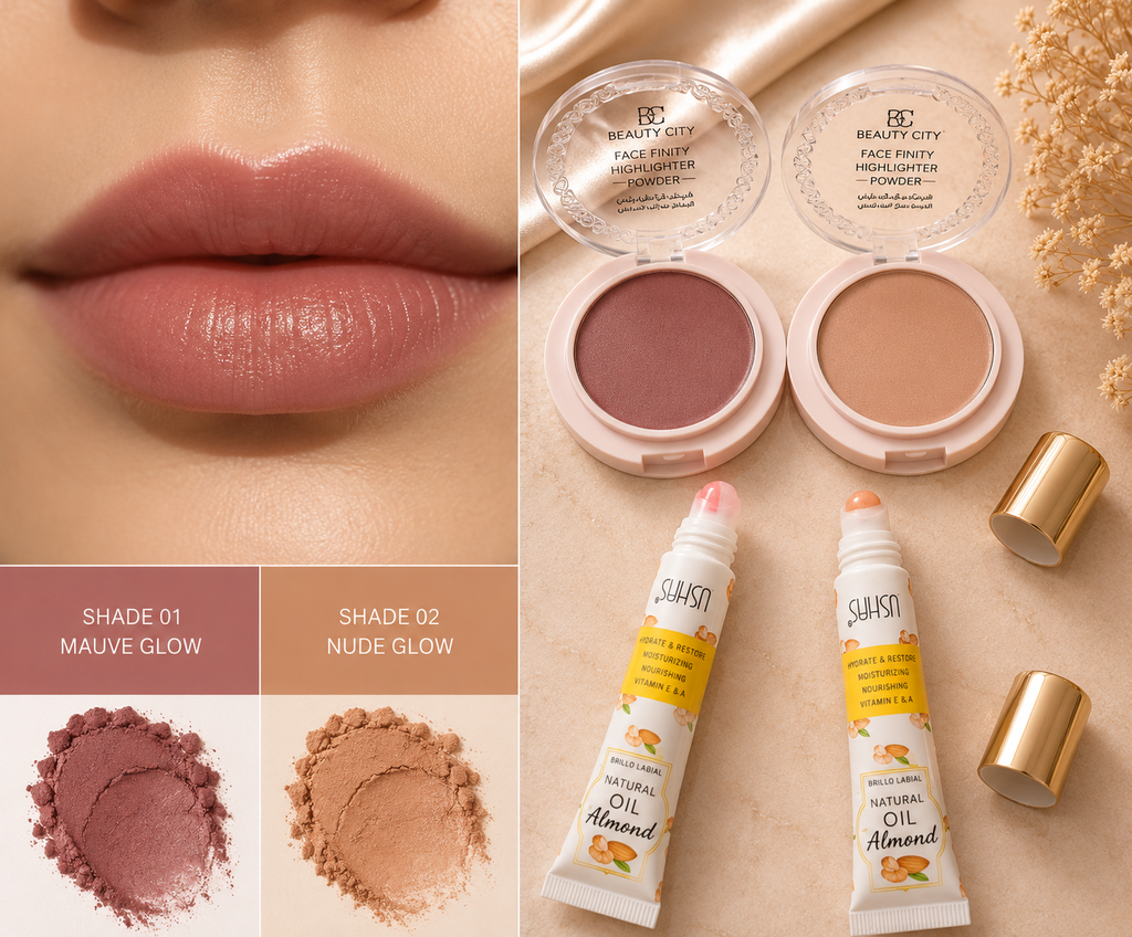 SUHSN Natural Almond Oil Lip Gloss | Hydrating & Moisturizing Lip Oil | Vitamin E & A Nourishing Lip Treatment | Long-Lasting Shine
