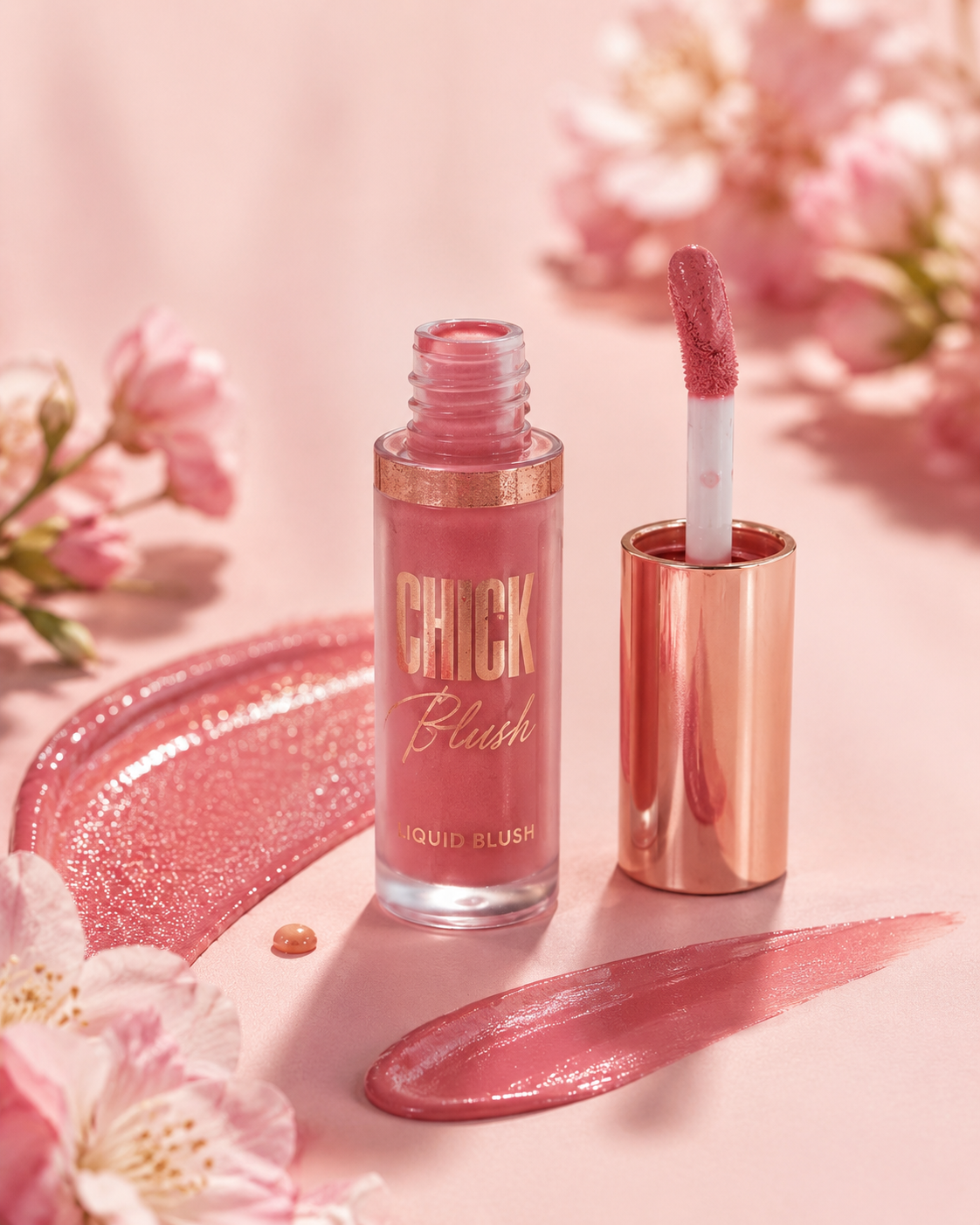 CHICHI Liquid Blush | Lightweight & Blendable Liquid Blush | Natural Dewy Finish | Long Lasting Cheek Tint | Buildable Formula