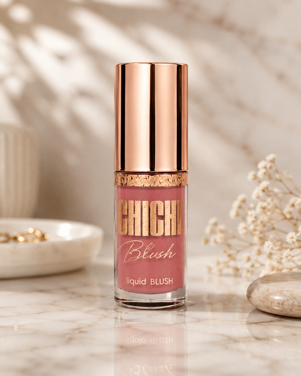 CHICHI Liquid Blush | Lightweight & Blendable Liquid Blush | Natural Dewy Finish | Long Lasting Cheek Tint | Buildable Formula