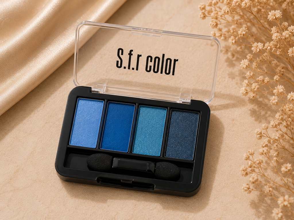 S.F.R Color 4 Color Eyeshadow Palette | Highly Pigmented Matte & Shimmer Eyeshadow | Long Lasting | Blendable Eye Makeup Palette